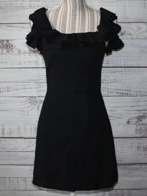 French Connection Whisper Light Ruffle Mini Dress Size Xsmall thumbnail 2