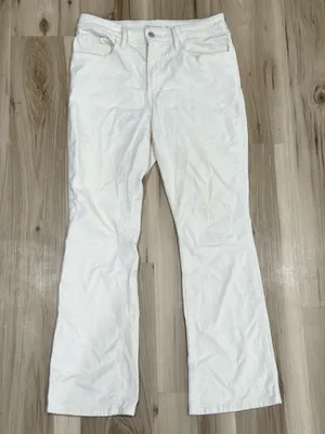 Levi’s High Rise Bootcut 725 Cream Corduroy Pants Women’s 30 thumbnail 2