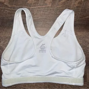 Nike Dri-Fit Sports White Bra Size Medium thumbnail 4