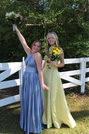 Sherri Hill Prom Dress Blue Light thumbnail 3