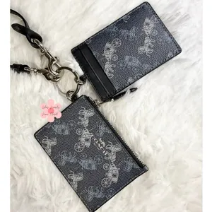 COACH ID Lanyard Card Holder Bundle Carriage Set thumbnail 3