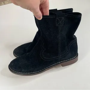 Clarks Somerset Cabaret Black Suede‎ Ankle Booties Size 9.5 thumbnail 3