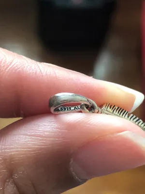 Pandora Sterling Silver Feather Pendent thumbnail 2