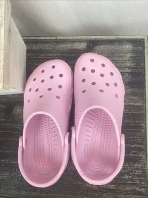 Crocs Pastel Pink Clog Shoes 8 thumbnail 5