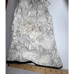 Trilogy Powder Room Women Ski Snowboard Pants L White Black Print 20K Waterproof thumbnail 3
