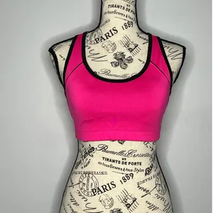 BCG (M) Pink Racerback Sports Bra Mesh Back Tru‑Wick Fabric Black Details thumbnail 11