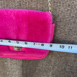 Juicy Couture Vibrant Pink Crossbody Bag Faux Fur Y2K Style thumbnail 10