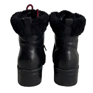 Marc Fisher LTD Brylee Black Leather Suede‎ Shearling Hiking Boots 6.5M thumbnail 5