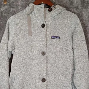 Patagonia Womens Better Sweater Coat Birch White Outdoor Winter Suze Xs thumbnail 3