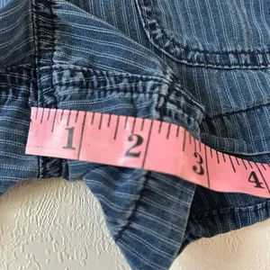 J.Crew Denim Striped Shorts XXS Blue Casual Drawstring thumbnail 6