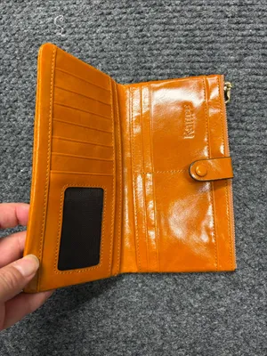 KATTEE Leather Wallet Orange thumbnail 3