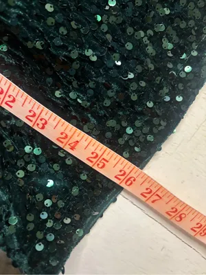 Lulus All Aglitter Emerald Green Sequin Off the Shoulder Mini Dress Size Medium thumbnail 5
