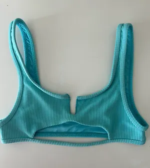 Top Blue Ribbed Cut Out thumbnail 1