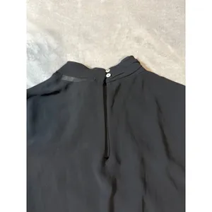 Zara Women Black Formal‎ Long Sleeve High Neck Blouse Size Lined Size Medium thumbnail 10