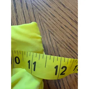Windsor Yellow Ruched Halter Top and Ruffle Mini Skirt Set 17553ST-T XS thumbnail 4