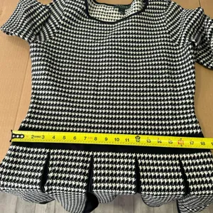 Lauren Ralph Lauren‎ Houndstooth Classic A-line Pleated Knee Length Dress Large thumbnail 12