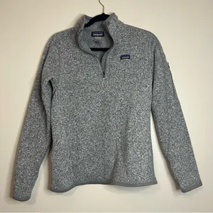 Patagonia Better Sweater 1/4‎ Zip Gray Fleece Jacket M Women’s thumbnail 1