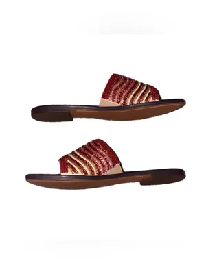 Sam Edelman Gallie Beaded Slide Sandal in Sunset Multi Size 7.5 New In Box thumbnail 5