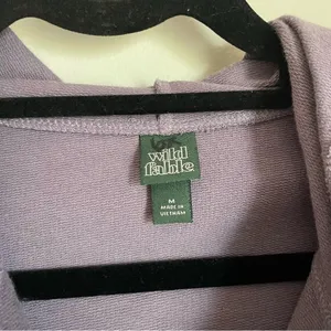 Wild Fable Purple‎ Cropped Hoodie thumbnail 3