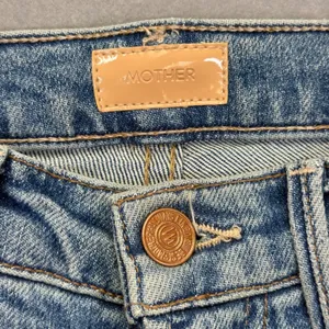 MOTHER The Tripper High Rise‎ Straight Leg Distressed Jeans Blue Size 24 READ thumbnail 9