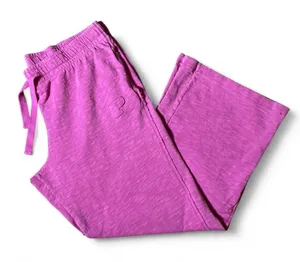 Y2K Pink Victoria's Secret Slub Knit Wide‎ Leg Lounge Pants XL thumbnail 1