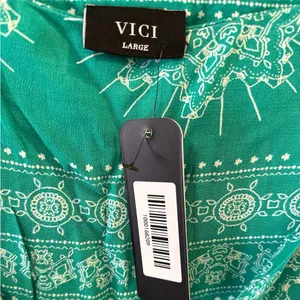 Vici Green and White Mini Skirt thumbnail 4