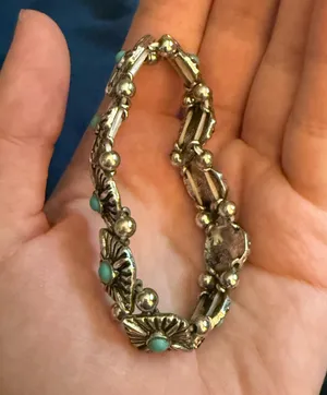 Faux turquoise bracelet Blue thumbnail 2