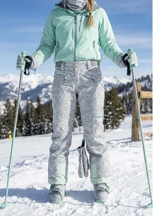Patagonia Ski Pants RECCO Women's Teal Gray Size 30" Flaws To Leg Cuffs thumbnail 1