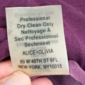 Alice + Olivia Top Womens‎ Sz S Peplum Short Sleeve Maroon Rayon Silk Blend READ thumbnail 7