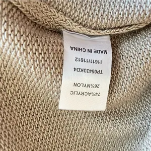 Meshki Carlota Collared Knit Cropped Jumper Sweater in Taupe Size Medium thumbnail 5