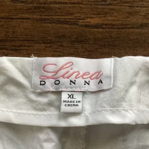 Linea Donna Linen Blend Capri Pants White Size XL thumbnail 3