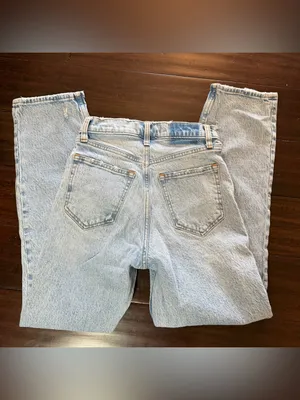 Abercrombie & Fitch The 90’s Straight Ultra High Rise Curve Love Jeans 25/0 thumbnail 4