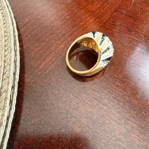 Plated Gold Ring Size 6.75 thumbnail 2