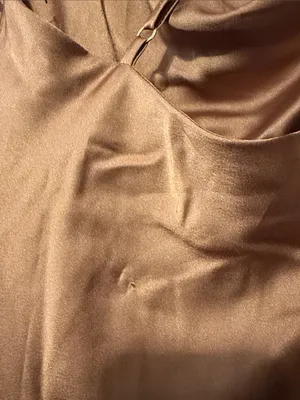 Show Me Your Mumu Verona Cowl Dress Size XXS NWT In Copper Luxe Satin thumbnail 6