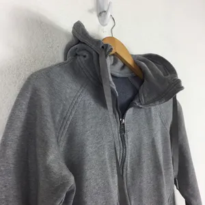 Lululemon Fleece Please Hoodie Jacket Heathered Speckled Medium Grey Size 6 thumbnail 9