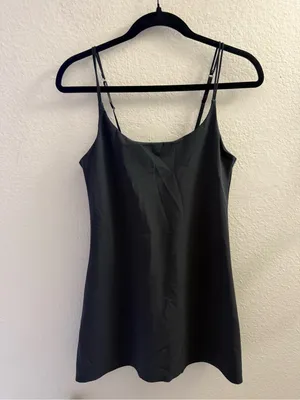 Abercrombie & Fitch Travelers Dress Black Mini Size L Pickleball Tennis Hiking thumbnail 2