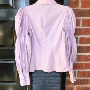 ZARA STRETCHY POPLIN SHIRT TRF Lilac XS thumbnail 13