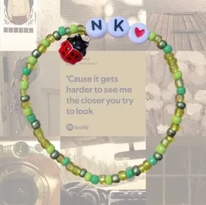 Handmade Noah Kahan charm bracelet thumbnail 1