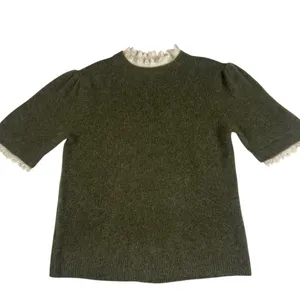 Zara Alpaca Wool Short Sleeve Sweater Large New with Tags thumbnail 3