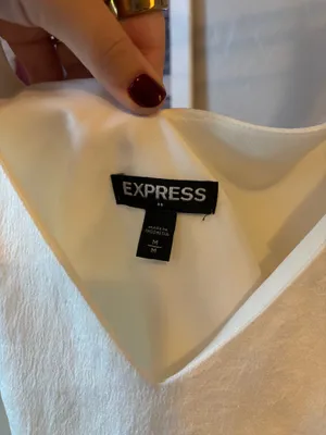 Express White Dress Top thumbnail 2