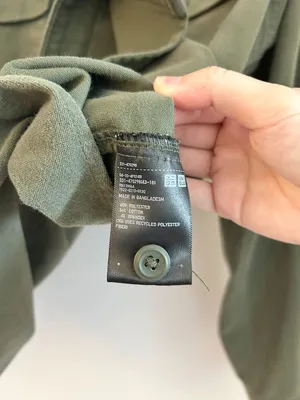 Uniqlo Unisex Jersey Oversized Shirt Jacket in Olive Green Streetwear Size M thumbnail 7