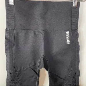 Gymshark Black‎ Seamless Leggings with Cutouts Size Small thumbnail 3