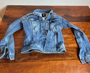 G-Star Raw 3301‎ Slim Jacket Womens XS Blue Denim Trucker D17437-C052-C293 thumbnail 1