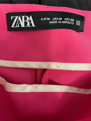 Zara Hot Pink High-Waist Tailored Shorts thumbnail 4