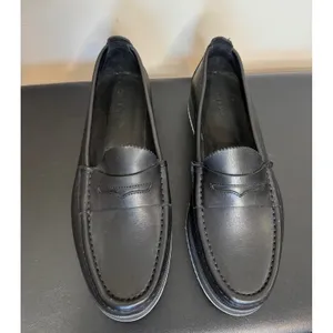 Rag & Bone Tanja Platform Penny Loafers Black Leather Sz 38‎ thumbnail 2