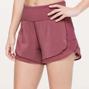 Lululemon Over & Above High Rise Train Short in Misty Merlot Size 12 thumbnail 3