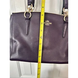 Coach authentic mauve shoulder/ hand bag no strap dark purple color thumbnail 10