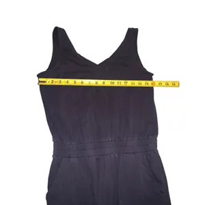 Pact Jumpsuit Medium Black Organic Cotton V-Neck Sleeveless Casual‎ Minimalist thumbnail 12