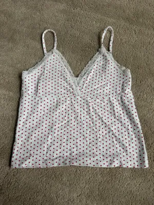Brandy Melville Heart Print Lace Cami thumbnail 2