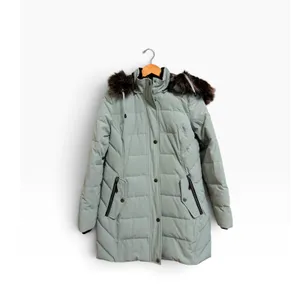 Arctic Expedition Faux Fur Hood Quilted Puffer hydradown Jacket Coat Small P thumbnail 2